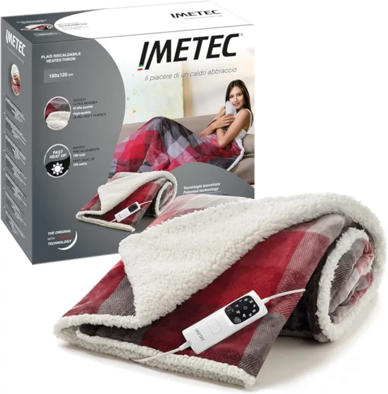 Coperta termica elettrica Plaid Imetec